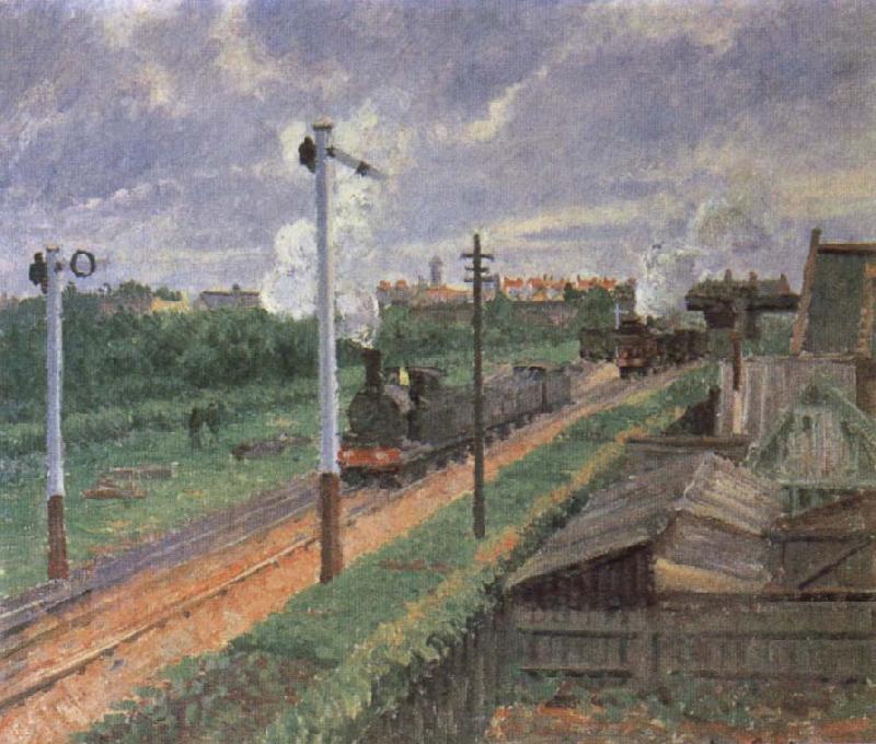 Camille Pissarro The Train oil painting picture